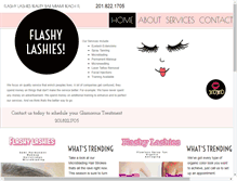 Tablet Screenshot of flashylashies.com